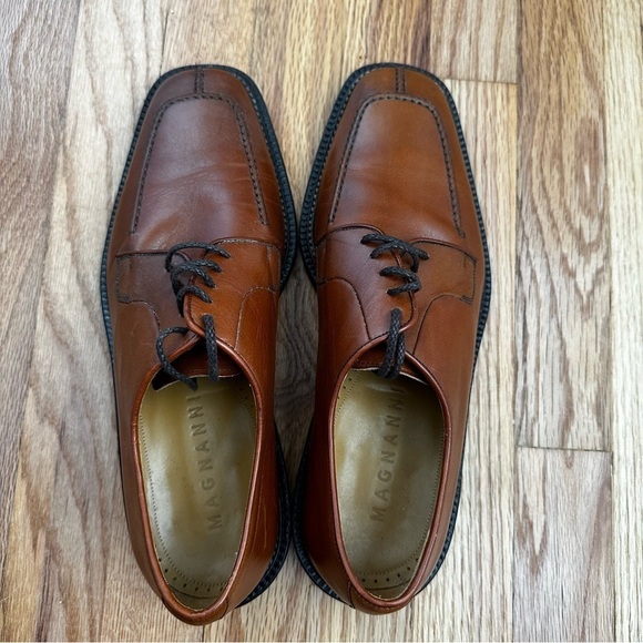 Magnanni Lace-up Oxford Derby Brown Leather Shoes Men’s Size 9.5 M main image 5